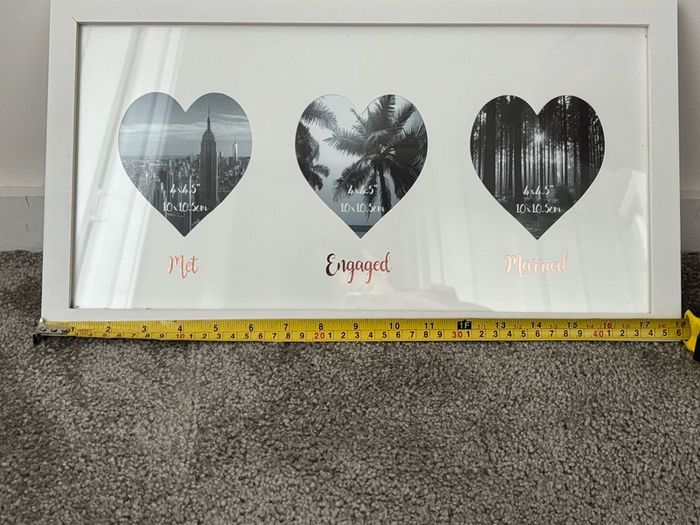 photo frame met engaged married 46x25cm
