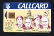 1991 Ireland 50 unit Dublin as being nominated the EC City of Culture prize with Marlborough Street Address (Gemplus Front) Call Card Used. Telecom Eireann card number 1032.