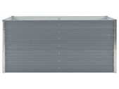 Raised Garden Bed 160x80x77 cm Galvanised Steel Grey