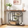 Narrow Console Table for Hallway, 110 cm Hallway Table, 4-Tier Industrial Display Image 6