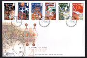 2000 Isle of Man New The Story of Time Commemorative Stamps Addressed First Day Cover (FDC)