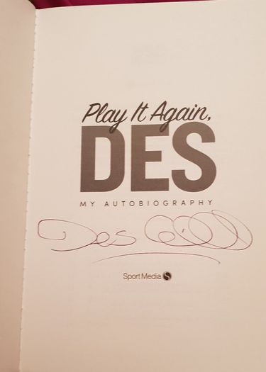 Des cahill signed book