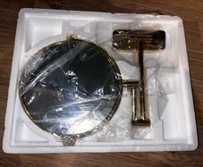 Gold aesthetic magnifying mirror