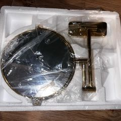 Gold aesthetic magnifying mirror