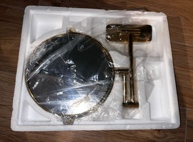 Gold aesthetic magnifying mirror