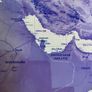 Bateel French Lacquered Wood Date Gift Box with Map of Arabian Peninsula UAE Image 6