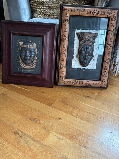 2 African Wall Decorations.