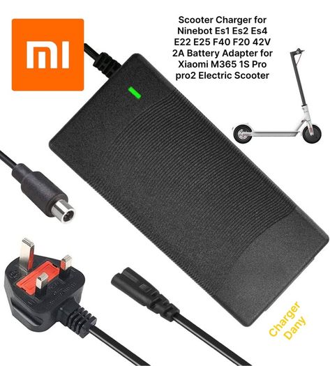 Scooter Charger for Ninebot Es1 Es2 Es4 E22 E25 F40 F20 42V 2A Battery Adapter for Xiaomi M365 1S Pro pro2 Electric Scooter