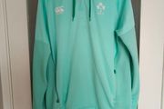 2025/26 Light green Canterbury IRFU Ireland Rugby half-zip training hoodie
