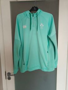 2025/26 Light green Canterbury IRFU Ireland Rugby half-zip training hoodie