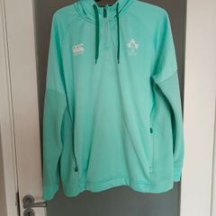 2025/26 Light green Canterbury IRFU Ireland Rugby half-zip training hoodie
