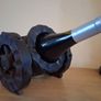 Wooden wine holder Cannon Image 3