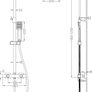 Bathroom Thermostatic Shower Mixer Set Handheld Shower and with Adjustable 8" Overhead Rainfall Shower Head Twin Head & Body Chrome Plated Image 5