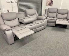 3+2 Valerie Leather Recliner Sofa Set