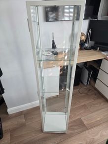 Ikea glass-door cabinet white