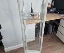 Ikea glass-door cabinet white