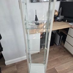 Ikea glass-door cabinet white