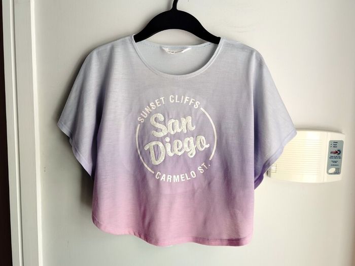 H&M girl sequin top 8-10 years