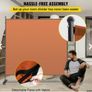 Office Partition Room Divider Wall 71" x 72" Privacy Office Divider Brown Image 7