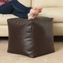 Footrest/Footstool/Puffe/Ottoman/Point Bean Bag Chair Cover Only, Medium Size, Brown (unfilled):AVAILABLE FOR PICK UP Image 3