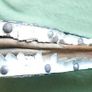 Vintage Fireplace Bellows, Wood and Leather Studded Bellows with Decorative Stitching Image 4