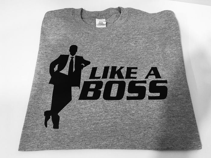 Like A Boss Cool Printed T-shirt Great Gift Present Birthday Stag Night Idea