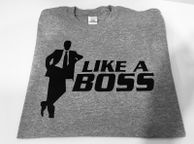 main image for ad Like A Boss Cool Printed T-shirt Great Gift Present Birthday Stag Night Idea