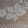 Filet Crochet Lace Square Doily Image 2