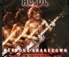 AC/DC Original 1984 release Neevous Shakedown 12 inch single vinyl record in near mint condition