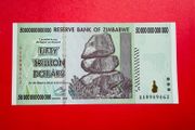 Zimbabwe  Fifty Trillion Dollars  2008 Verified Under Uv Light  ( Uncirculated ) Pick. 90 Scarce
