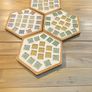 Handcrafted Mosaic side table with set of 4 matching coasters Image 2