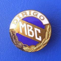 DIRIGO MARINE (Marine Boat Company) - a vintage promotional enamel badge