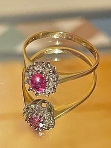 18 Carat Gold, Ruby and Diamond Ring