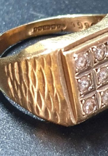 Vintage Gentlemans Gemset Ring