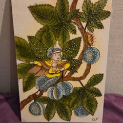 Vintage Ceramic painted "Chestnut Fairy"