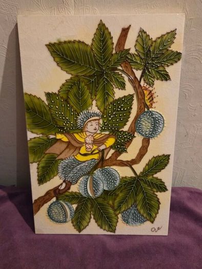 Vintage Ceramic painted "Chestnut Fairy"
