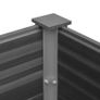 Garden Raised Bed WPC 150x50x54 cm Grey Image 8