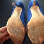 Zara blue suede shoes size 38 (UK5) Image 4