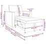 Pull out Sofa Bed Single Light grey 90 x 165 x 87 cm Fabric Image 3