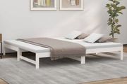 Pull-out Day Bed without Mattress White 2x 80x200  cm