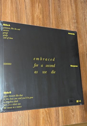 Amanda Bergman - embraced for a second as we die [brand new VINYL]