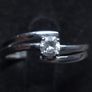Vintage 9ct Gold Solitaire Ring Dublin Hallmarked CZ Size 54.5 2.07g Image 6