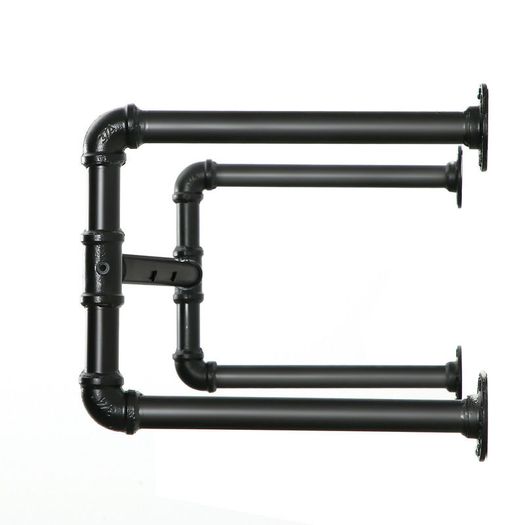 2 x Wall-Mounted Clothes Pipe Racks - FREE Nationwide Delivery