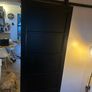 Bavaria black 5 panel barn door Image 3