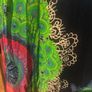 Desigual black long sleeve floral glitter dress size XL UK16 EU44 Perfect condition Postage included Image 3