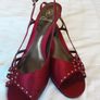 Clarkes Shoe/Stylish Red Satin Shoes from Clarkes  .. Colour: Red  ..  Size: 5.5 UK  ..  39 EU Image 3
