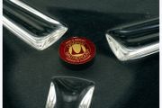 Mid Century Modernist Propeller Style Walther Glass Ashtray