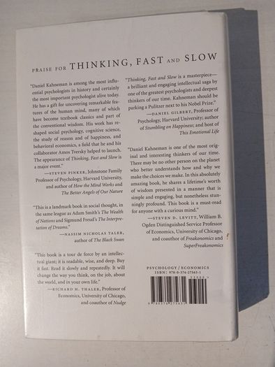 Thinking, Fast and Slow by Daniel Kahneman