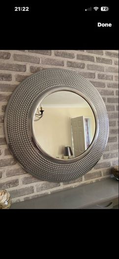 Large Silver Mirror
