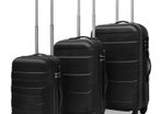 Three Piece Hardcase Trolley Set Black